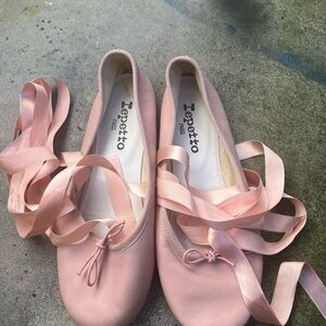 Repetto Blush Pink Ballet Flats
